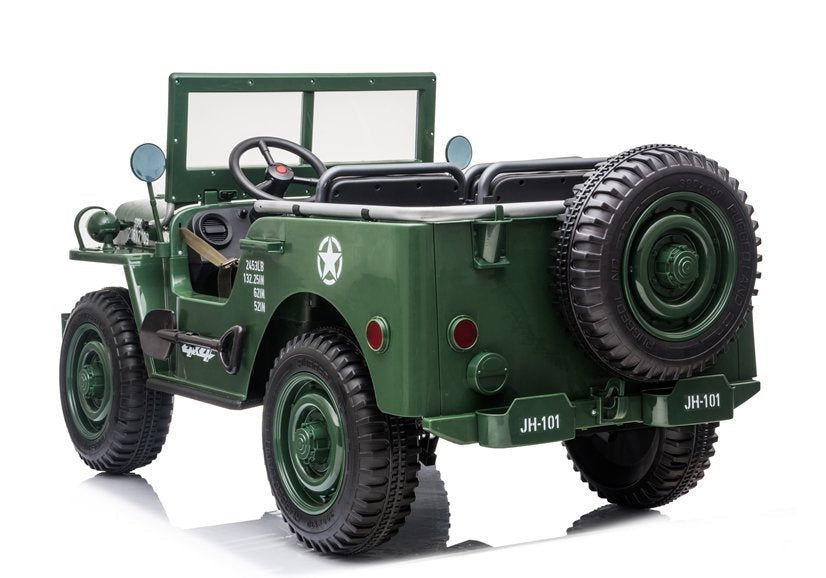 Elektrické auto na akumulátor JH101 vojenské moro