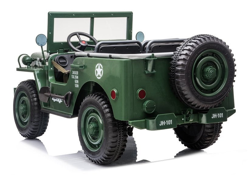 Elektrické auto na akumulátor JH101 vojenské moro