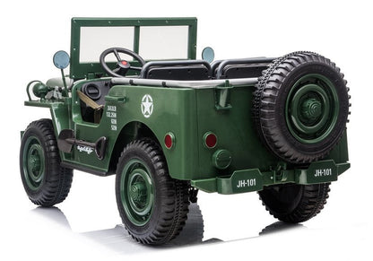 Elektrické auto na akumulátor JH101 vojenské moro