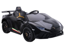 Elektrické auto na akumulator Lamborghini Huracan s pilotem černé