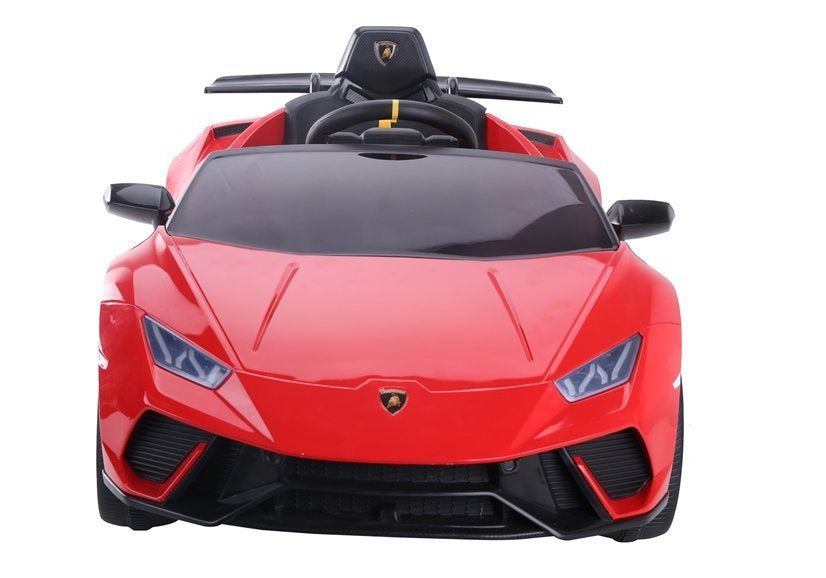 Elektrické auto na akumulator Lamborghini Huracan s pilotem červené