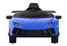 Elektrické auto na akumulator Lamborghini Huracan s pilotem modré