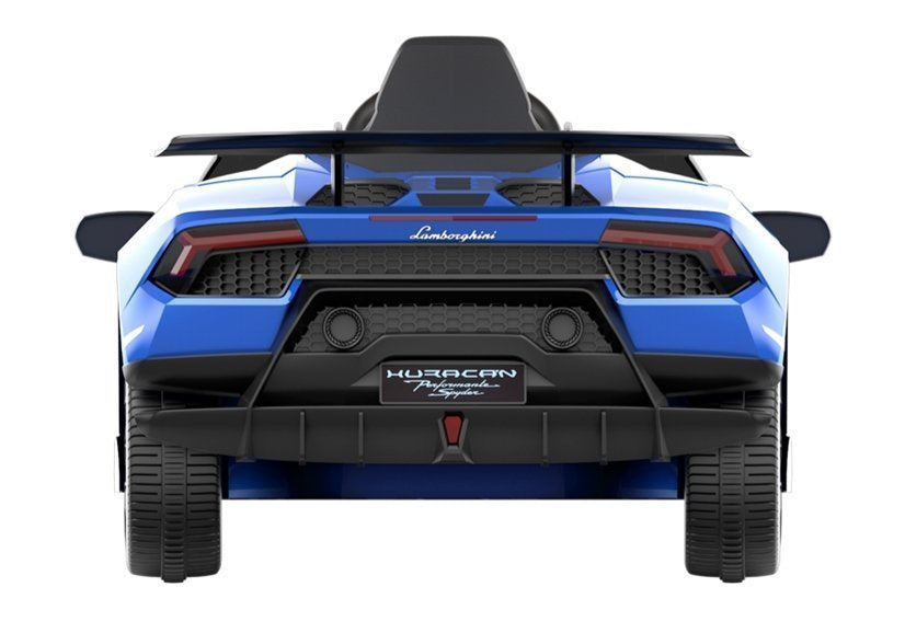 Elektrické auto na akumulator Lamborghini Huracan s pilotem modré