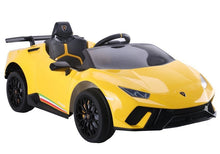 Elektrické auto na akumulator Lamborghini Huracan žluté