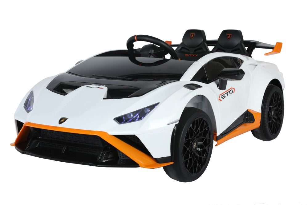 Elektrické auto na akumulátor Lamborghini STO DRIFT bílé