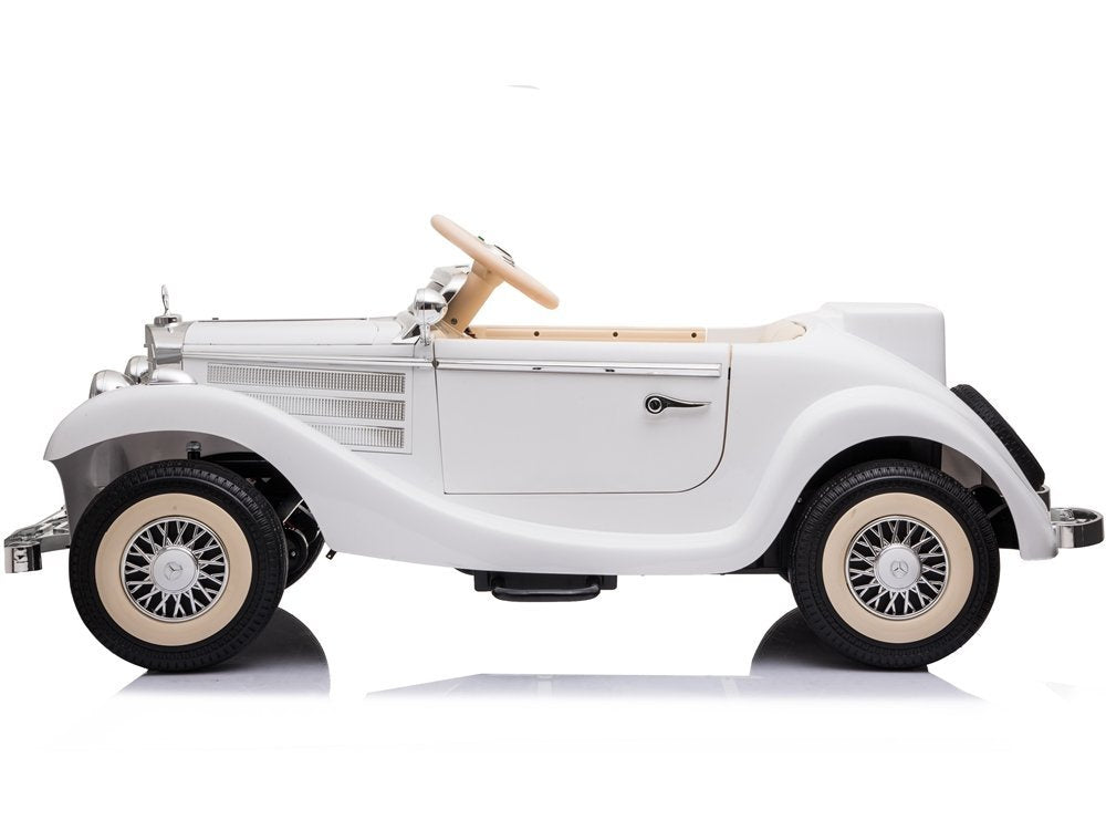 Elektrické auto na akumulator Mercedes 540K s dálkovým ovládáním bílé