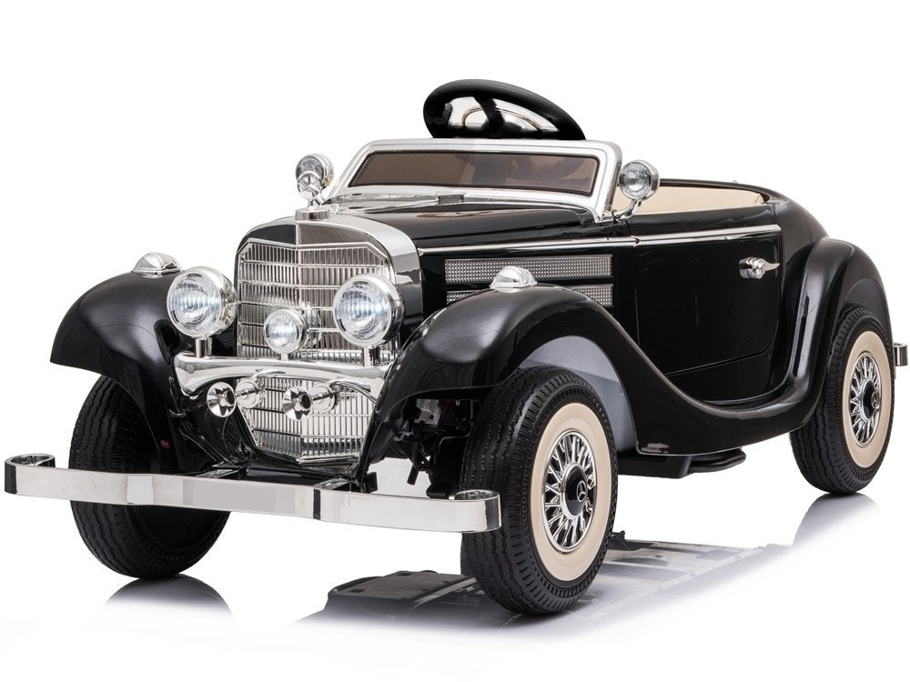 Elektrické auto na akumulator Mercedes 540K s pilotem černé