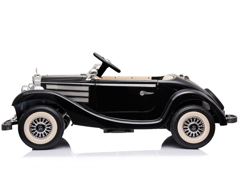 Elektrické auto na akumulator Mercedes 540K s pilotem černé