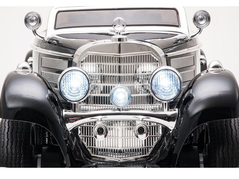 Elektrické auto na akumulator Mercedes 540K s pilotem černé