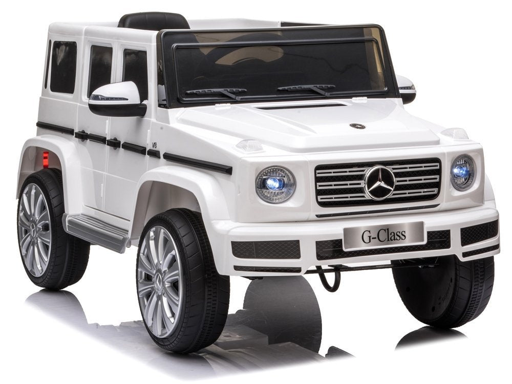 Elektrické auto na akumulátor Mercedes G500 s dálkovým ovládáním bílé