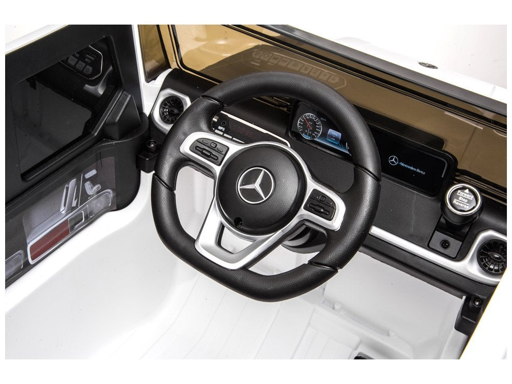 Elektrické auto na akumulátor Mercedes G500 s dálkovým ovládáním bílé