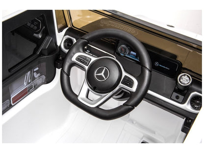 Elektrické auto na akumulátor Mercedes G500 s dálkovým ovládáním bílé