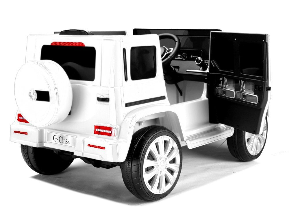 Elektrické auto na akumulátor Mercedes G500 s dálkovým ovládáním bílé