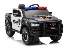 Elektrické auto na akumulátor policejní Dodge Ram černé