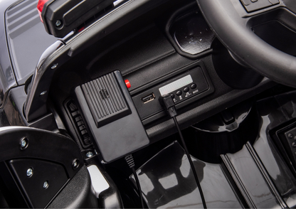 Elektrické auto na akumulátor policejní Dodge Ram černé