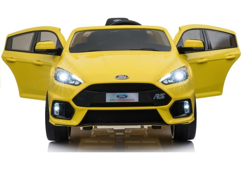Elektrické auto na akumulátor s dálkovým ovládáním Ford Focus RS žluté