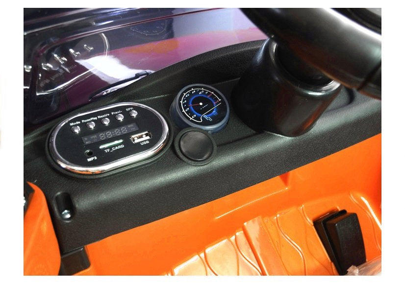 Elektrické auto na akumulátor s dálkovým ovládáním HL1638 oranžové