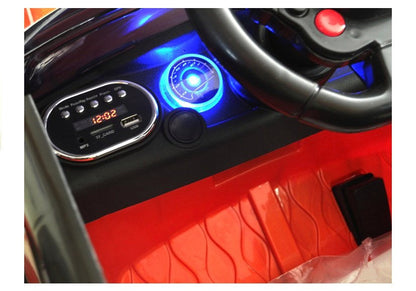 Elektrické auto na akumulátor s MP3 a dálkovým ovládáním červené