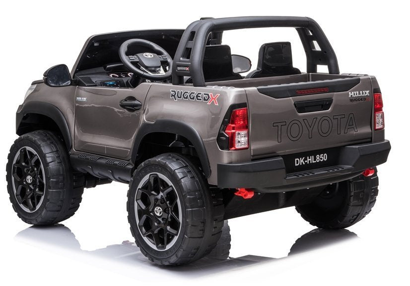 Elektrické auto na akumulator Toyota Hilux s dálkovým ovládáním stříbrné