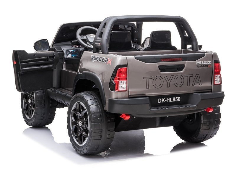 Elektrické auto na akumulator Toyota Hilux s dálkovým ovládáním stříbrné