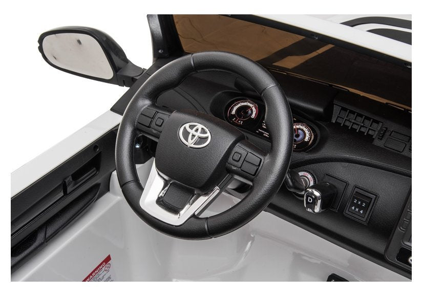 Elektrické auto na akumulator Toyota Hilux s dálkovým ovládáním bílé