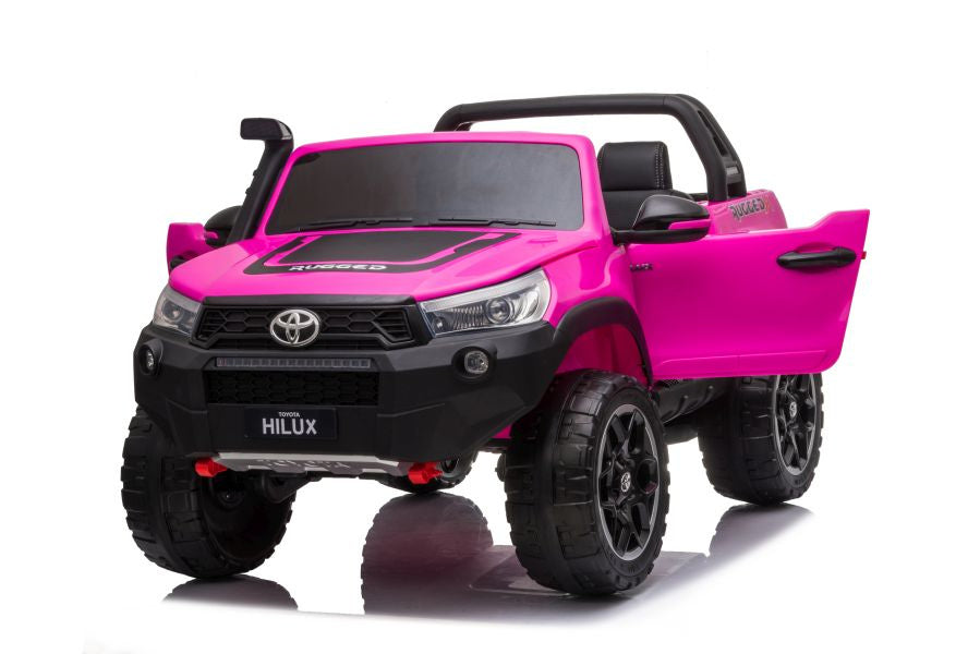 Elektrické auto na akumulator Toyota Hilux s dálkovým ovládáním růžové