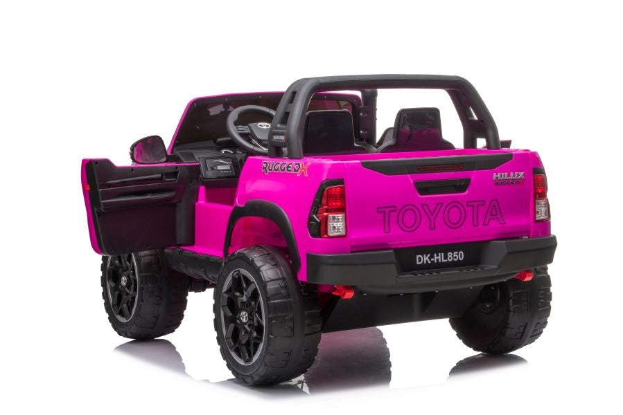 Elektrické auto na akumulator Toyota Hilux s dálkovým ovládáním růžové