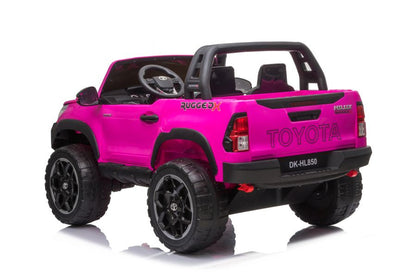 Elektrické auto na akumulator Toyota Hilux s dálkovým ovládáním růžové