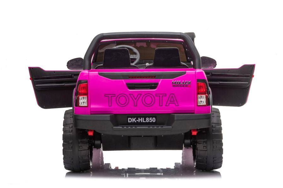 Elektrické auto na akumulator Toyota Hilux s dálkovým ovládáním růžové