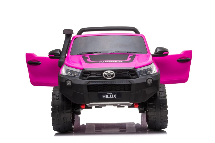 Elektrické auto na akumulator Toyota Hilux s dálkovým ovládáním růžové