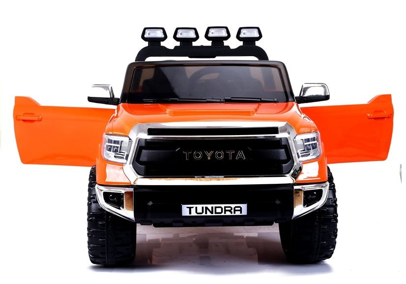 Elektrické auto na akumulátor Toyota Tundra s pilotem oranžové