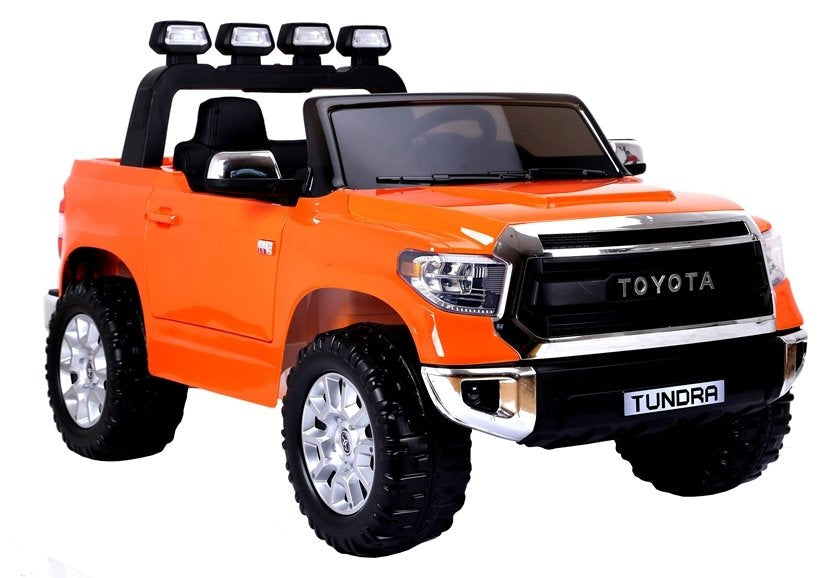 Elektrické auto na akumulátor Toyota Tundra s pilotem oranžové