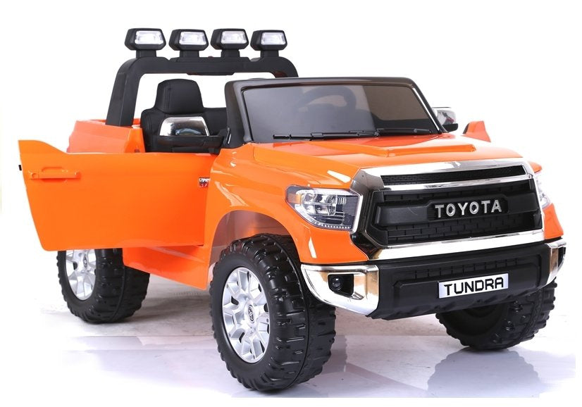 Elektrické auto na akumulátor Toyota Tundra s pilotem oranžové