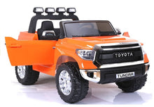 Elektrické auto na akumulátor Toyota Tundra s pilotem oranžové