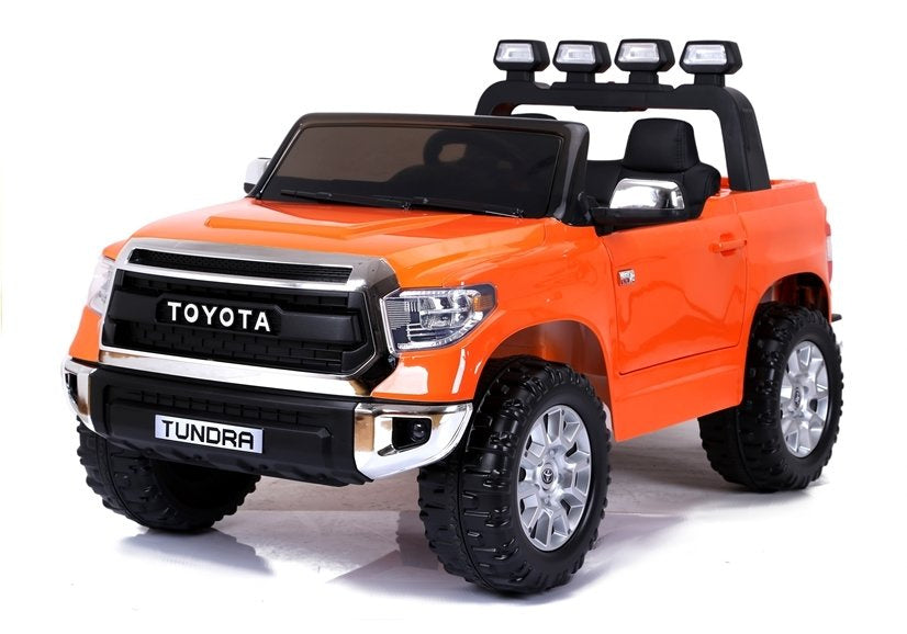 Elektrické auto na akumulátor Toyota Tundra s pilotem oranžové