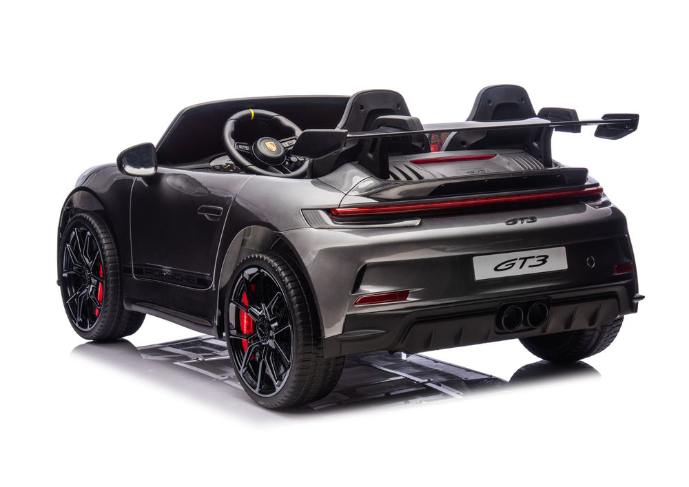 Elektrické auto Porsche GT3 – na akumulátor | šedé