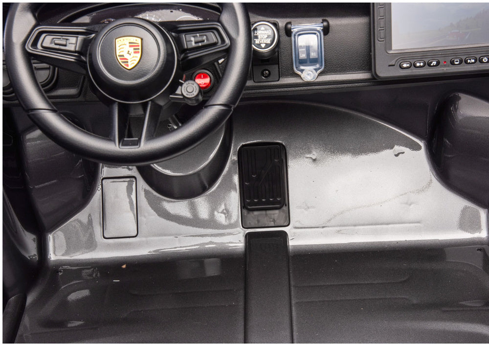 Elektrické auto Porsche GT3 – na akumulátor | šedé