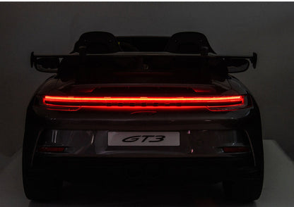 Elektrické auto Porsche GT3 – na akumulátor | šedé