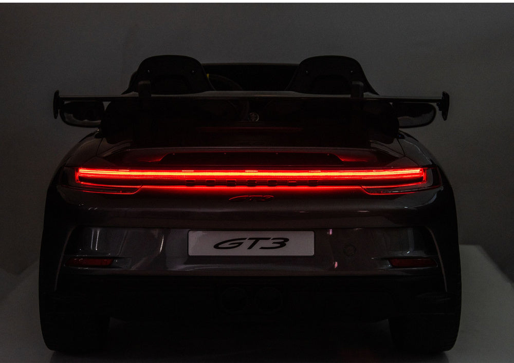Elektrické auto Porsche GT3 – na akumulátor | šedé