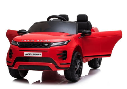 Elektrické auto Range Rover Evoque červené – dětské vozidlo na akumulátor