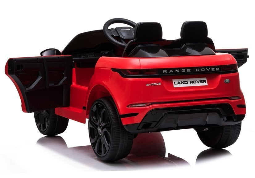 Elektrické auto Range Rover Evoque červené – dětské vozidlo na akumulátor