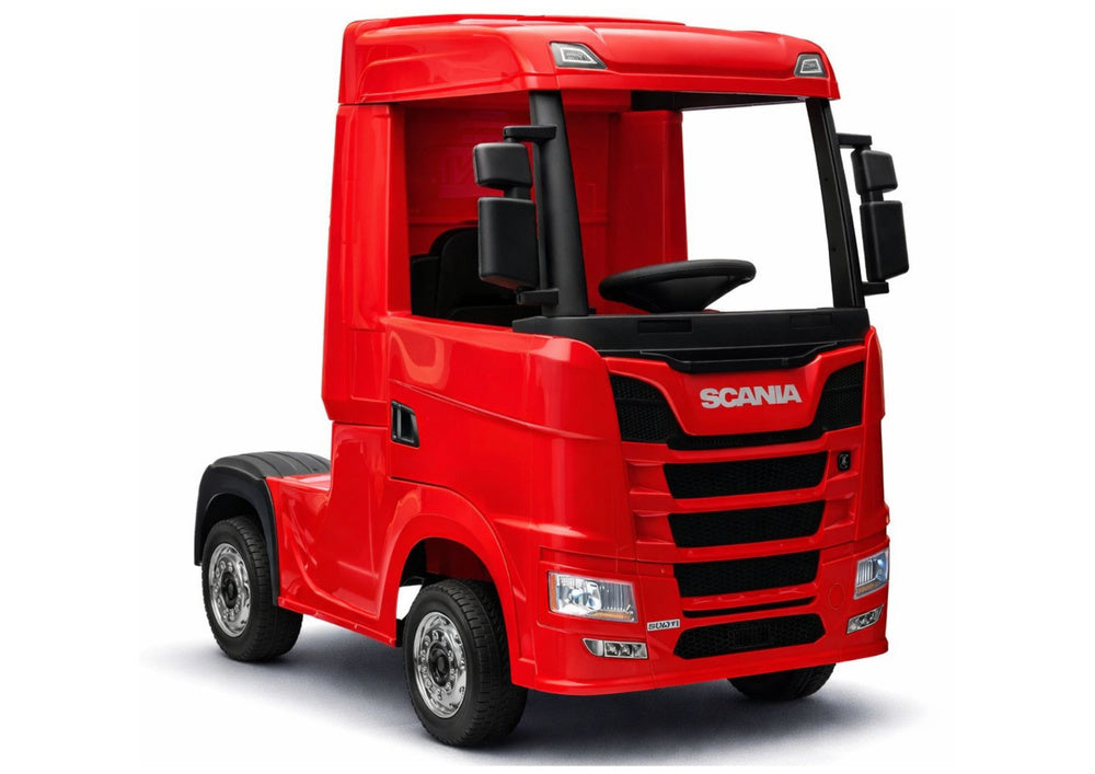Elektrické auto Scania 500R červené 4x4 s dálkovým ovládáním