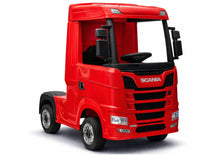 Elektrické auto Scania 500R červené 4x4 s dálkovým ovládáním