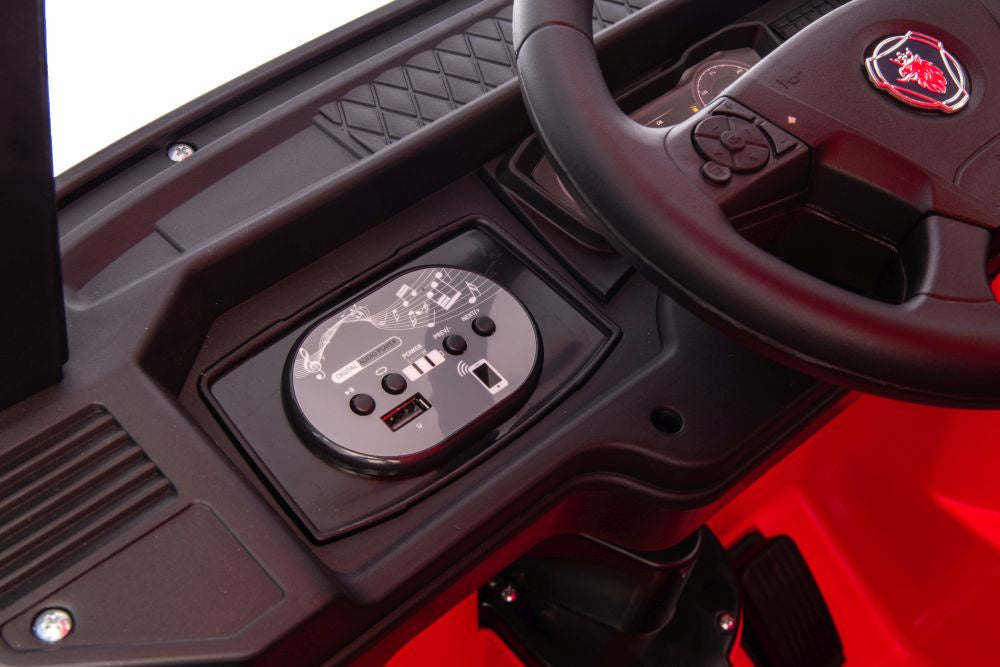 Elektrické auto Scania 500R červené 4x4 s dálkovým ovládáním