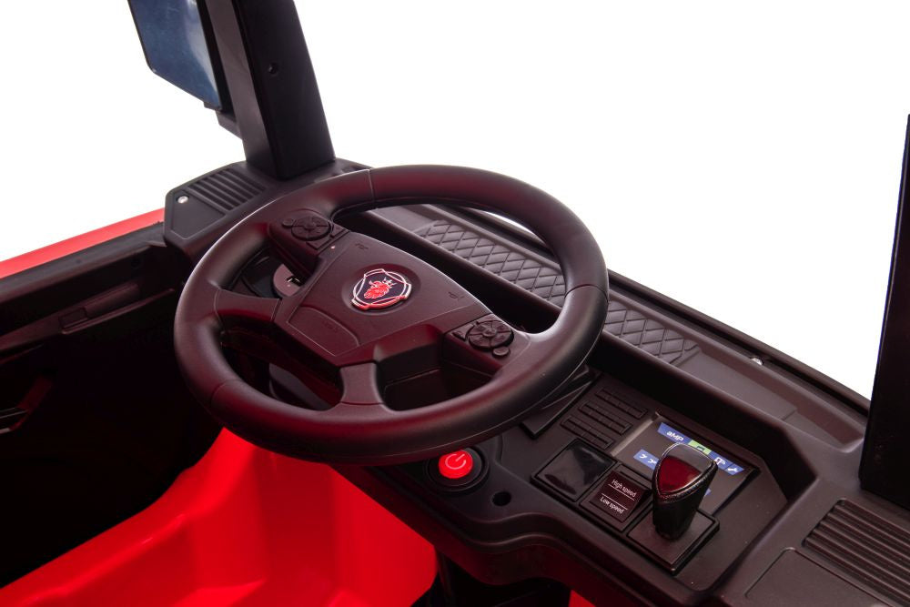 Elektrické auto Scania 500R červené 4x4 s dálkovým ovládáním