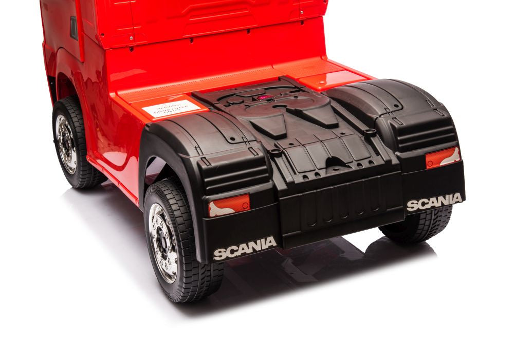 Elektrické auto Scania 500R červené 4x4 s dálkovým ovládáním