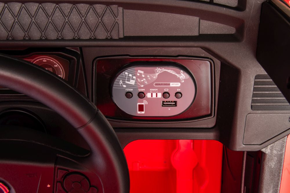 Elektrické auto Scania 500R červené 4x4 s dálkovým ovládáním