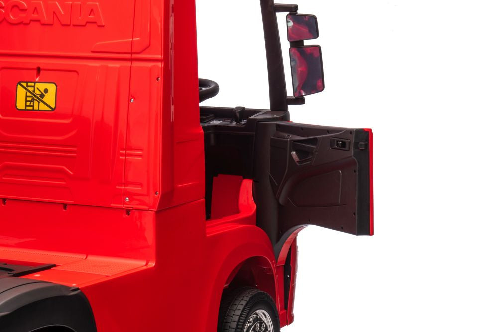 Elektrické auto Scania 500R červené 4x4 s dálkovým ovládáním