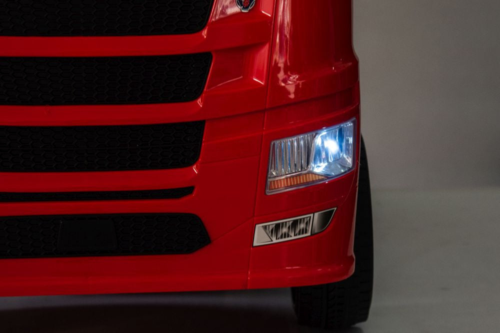 Elektrické auto Scania 500R červené 4x4 s dálkovým ovládáním
