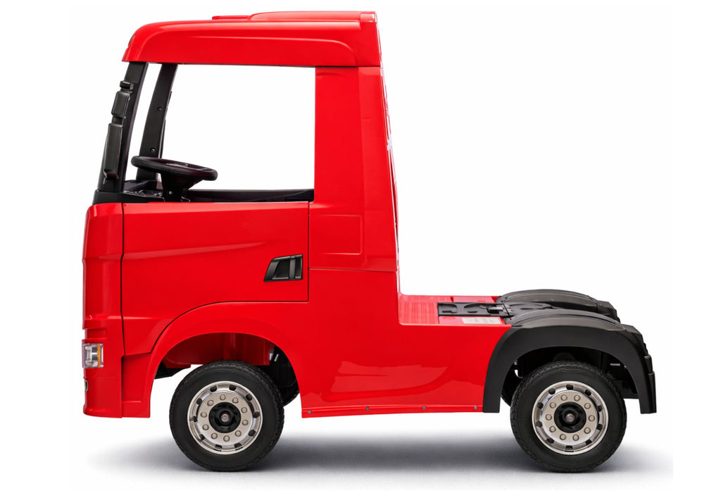Elektrické auto Scania 500R červené 4x4 s dálkovým ovládáním